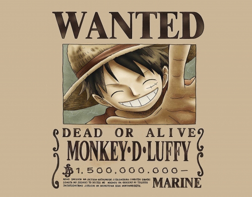 coque Wanted Luffy Pirate