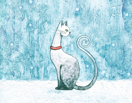 coque Winter Cat