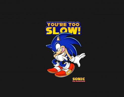 coque You're Too Slow - Sonic
