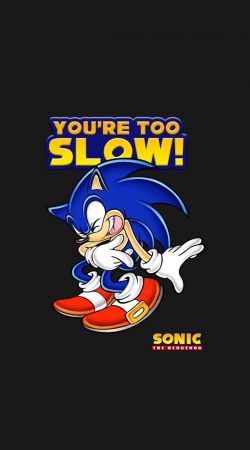 coque You're Too Slow - Sonic