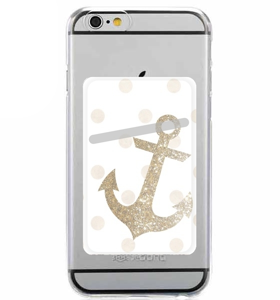 Slot Glitter Anchor and dots in gold 