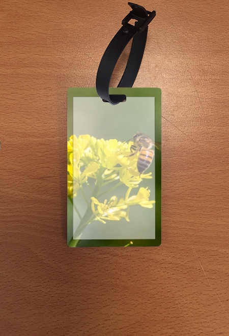 Portaindirizzo A bee in the yellow mustard flowers 