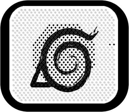 altoparlante Konoha Symbol Grunge art 