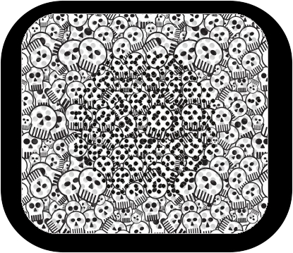 altoparlante toon skulls, black and white 