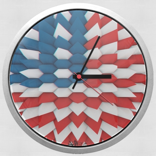 Orologio 3D Poly USA flag 
