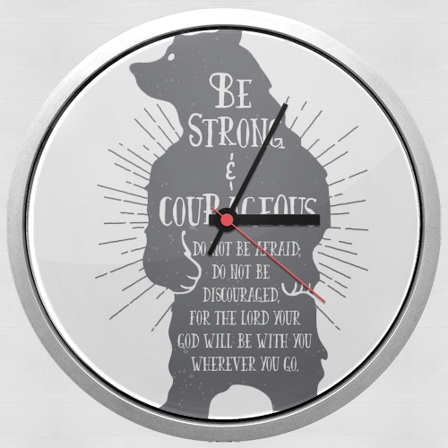 Orologio Be Strong and courageous Joshua 1v9 Bear 