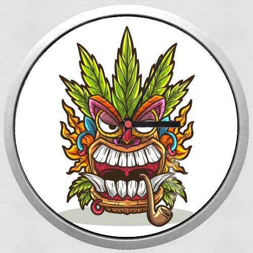 Orologio Tiki mask cannabis weed smoking 