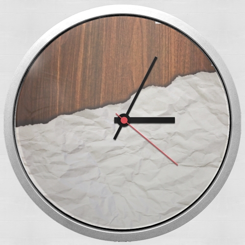 Orologio Wooden Crumbled Paper 