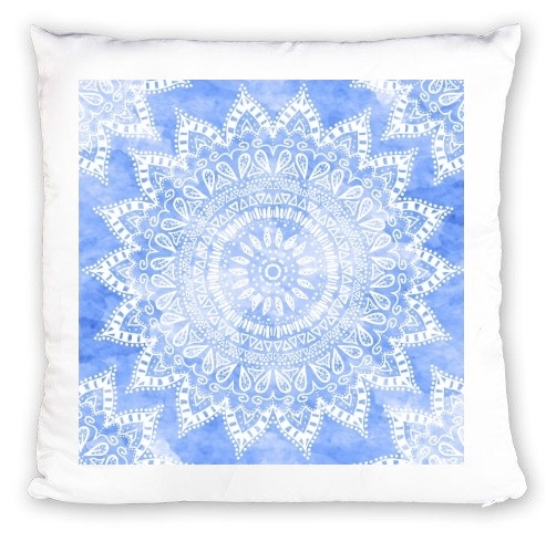 cuscino Bohemian Flower Mandala in Blue 