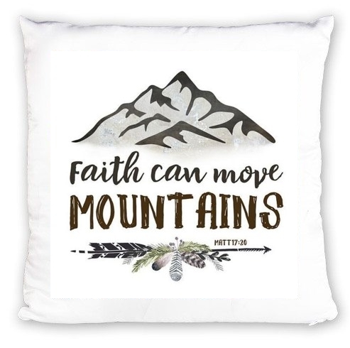 cuscino Faith can move montains Matt 17v20 Bible Blessed Art 