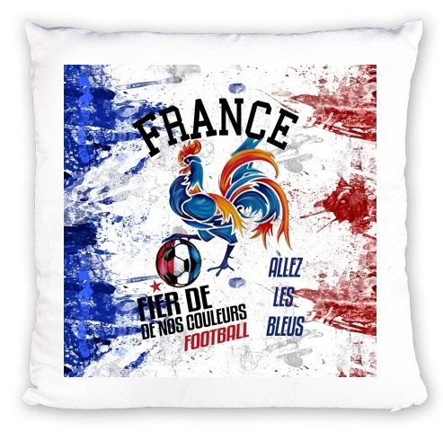 cuscino France Football Coq Sportif Fier de nos couleurs Allez les bleus 