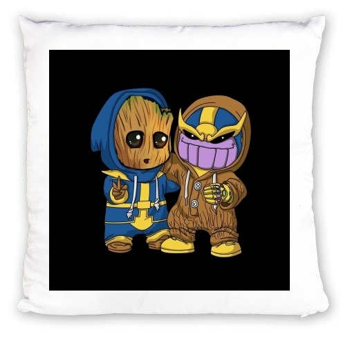 cuscino Groot x Thanos 