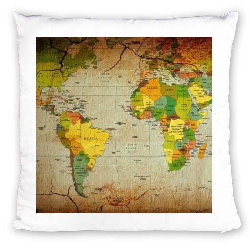 cuscino mappa del mondo globo 