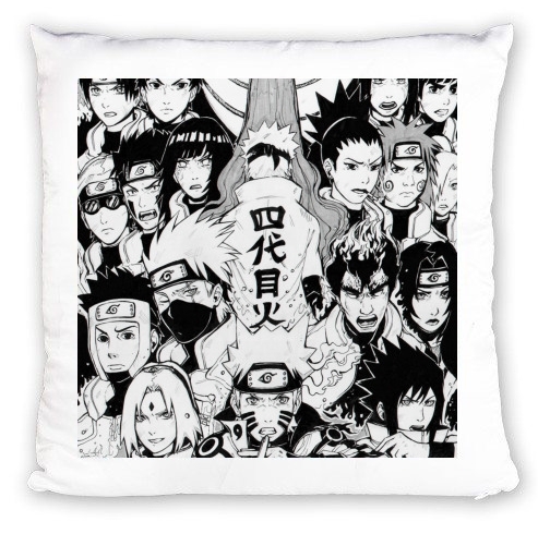 cuscino Naruto Black And White Art 