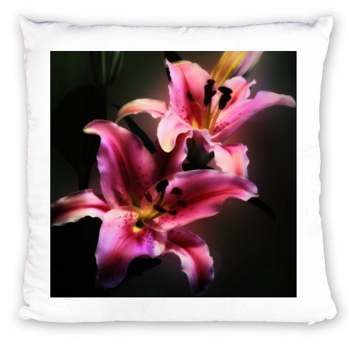 cuscino Painting Pink Stargazer Lily 