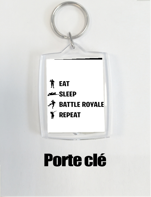 Portachiavi Eat Sleep Battle Royale Repeat 
