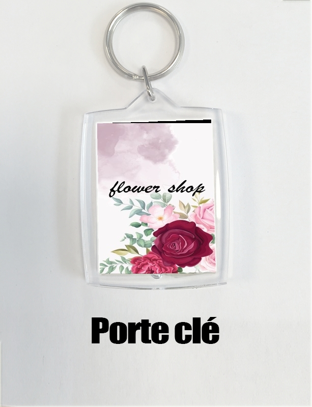 Portachiavi Flower Shop Logo 