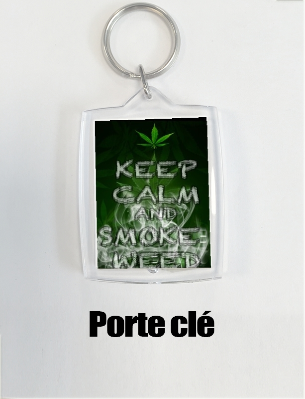 Portachiavi Keep Calm And Smoke Weed 