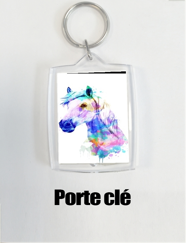 Portachiavi watercolor horse 