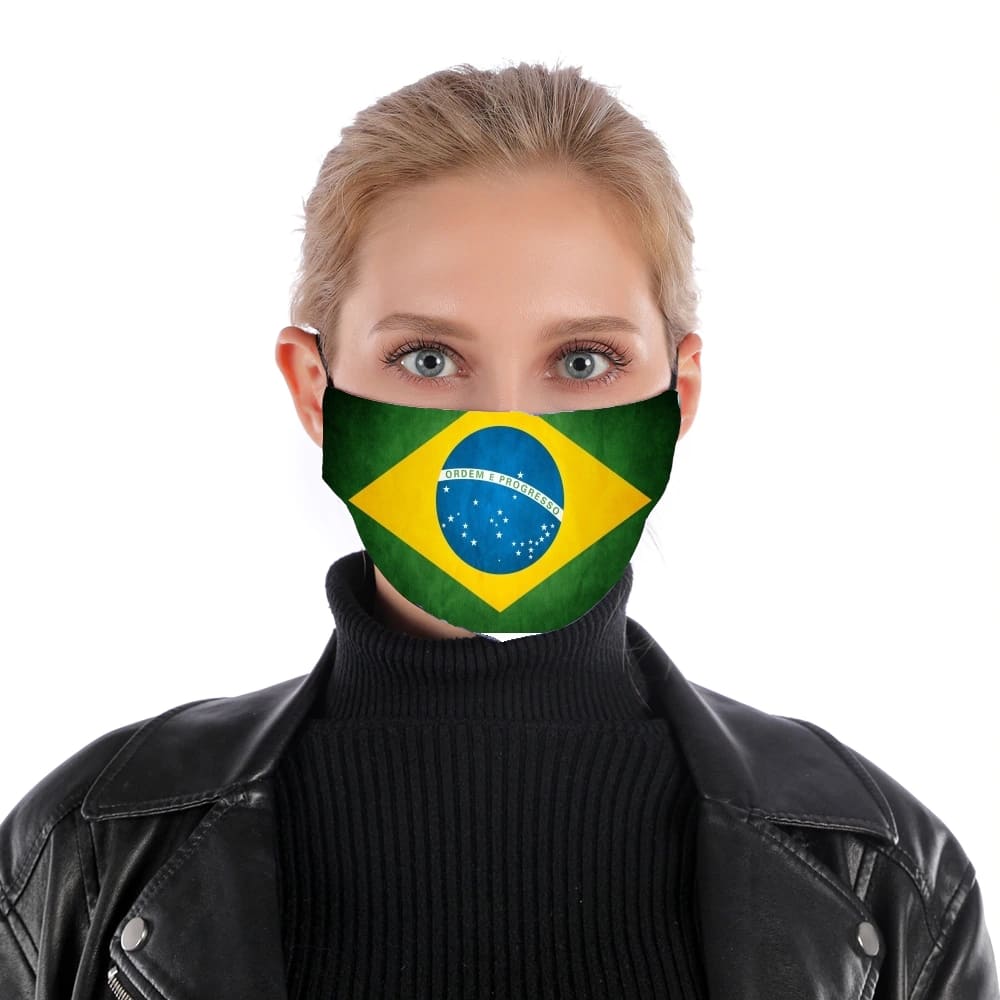 Maschera Bandiera Brasile 