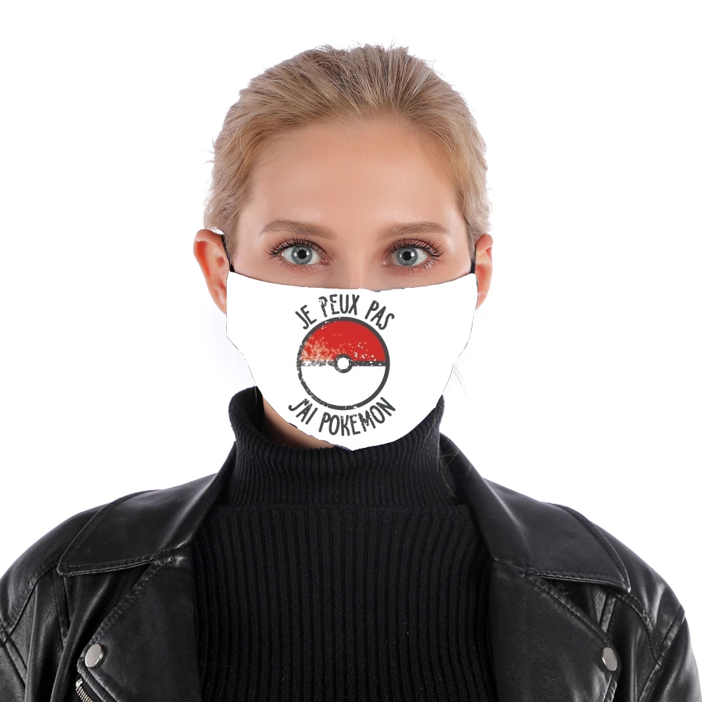 Maschera Je peux pas j ai Pokemon 