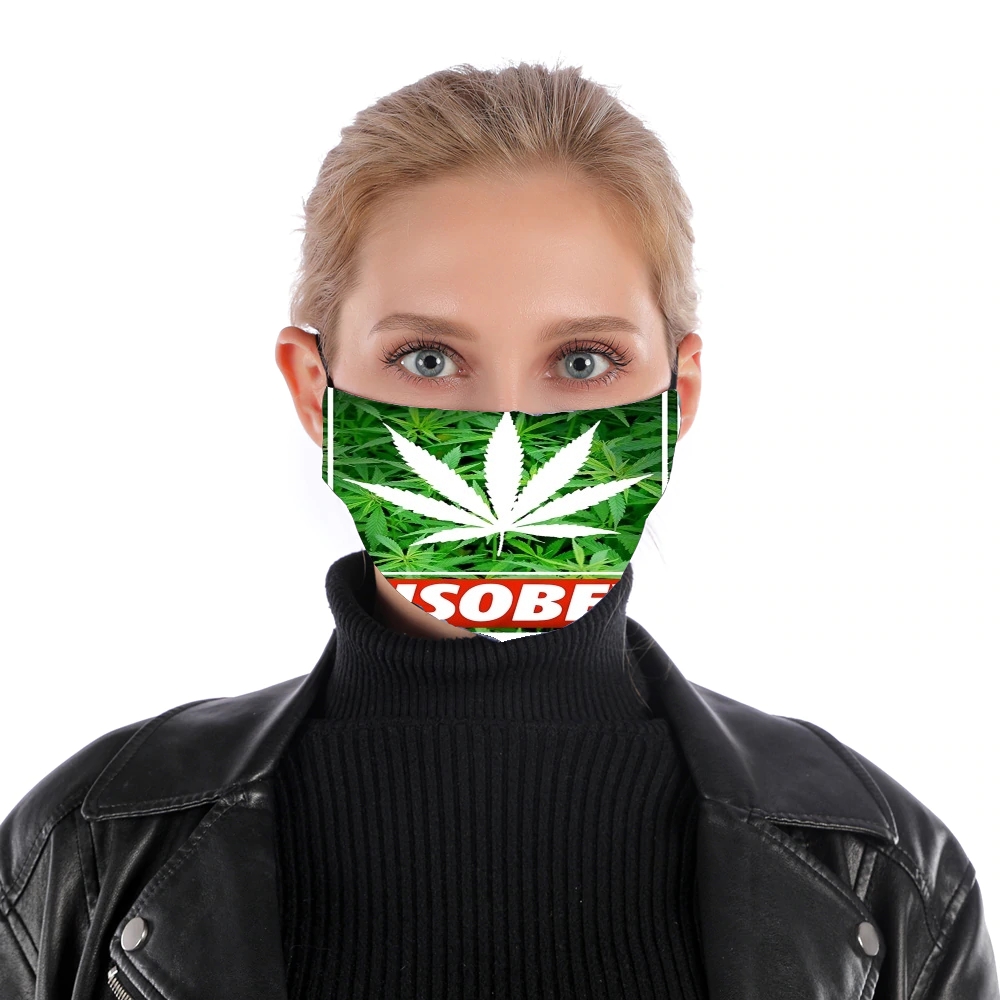 Maschera Weed Cannabis Disobey 