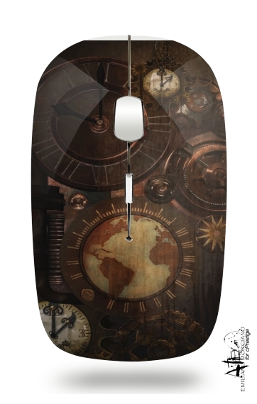 Mouse Brown steampunk clocks and gears 