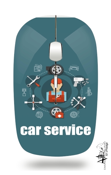 Mouse Car Service Logo 