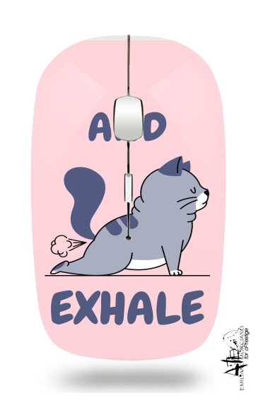 Mouse Cat Yoga Exhale 