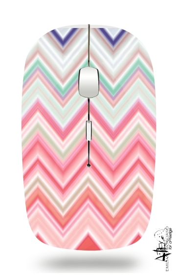 Mouse colorful chevron in pink 