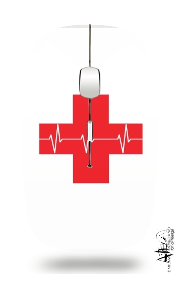 Croix de secourisme EKG Heartbeat