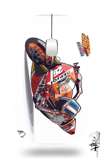 Mouse Dani Pedrosa Moto GP Cartoon Art 