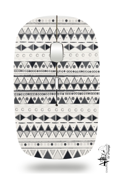 Mouse Ethnic Candy Tribal in Black and White 