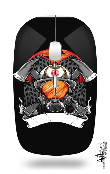 Mouse Fire Fighter Custom Text 