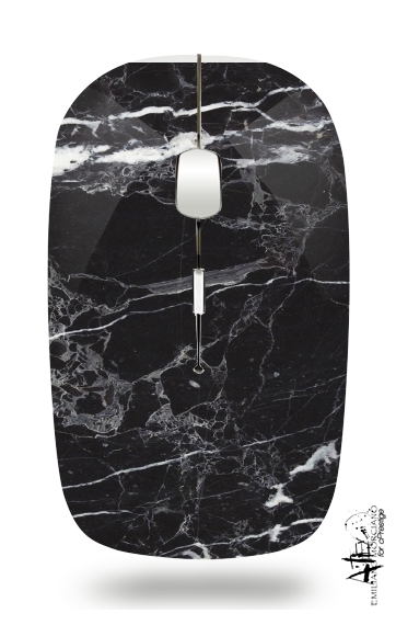 Mouse Initiale Marble Black Elegance 