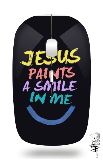 Mouse Jesus paints a smile in me Bible 