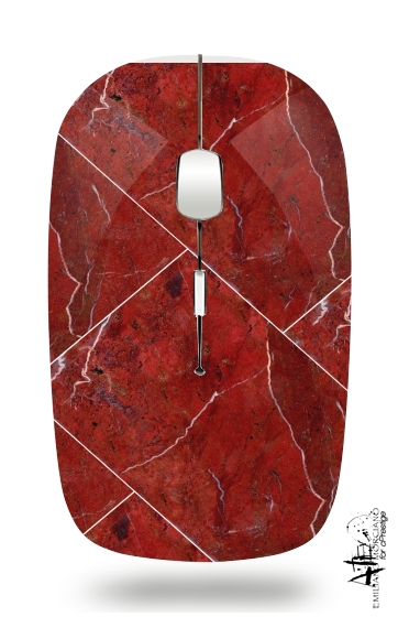 Mouse Minimal Marble Red 