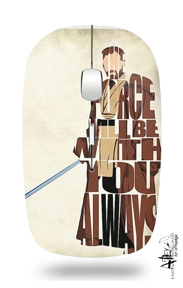 Mouse Obi Wan Kenobi Tipography Art 