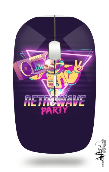 Retrowave party nightclub dj neon