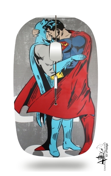Mouse Superman And Batman Kissing For Equality 