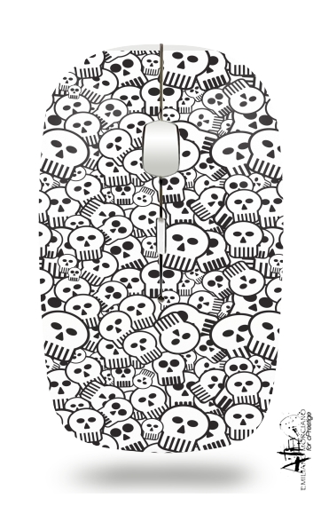 Mouse toon skulls, black and white 