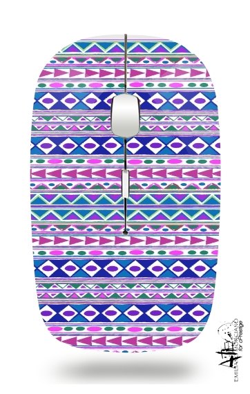 Mouse Tribalfest pink and purple aztec 