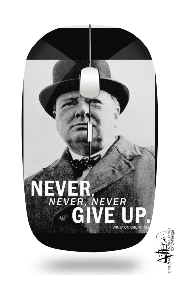 Mouse Winston Churcill Never Give UP 