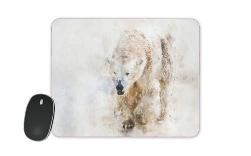 tapis de souris Abstract watercolor polar bear