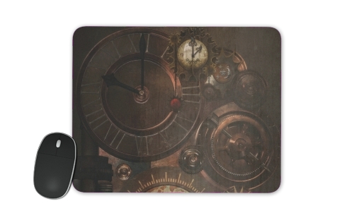 tappetino Brown steampunk clocks and gears 