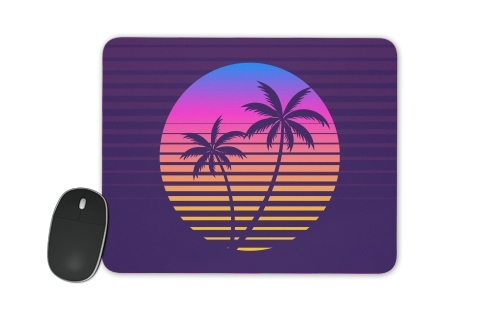 tapis de souris Classic retro 80s style tropical sunset