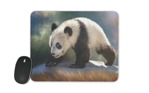 tapis de souris Cute panda bear baby