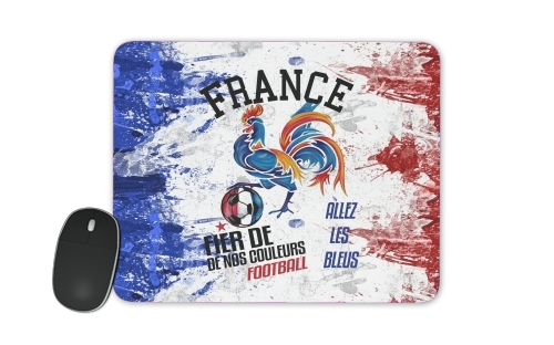 tappetino France Football Coq Sportif Fier de nos couleurs Allez les bleus 