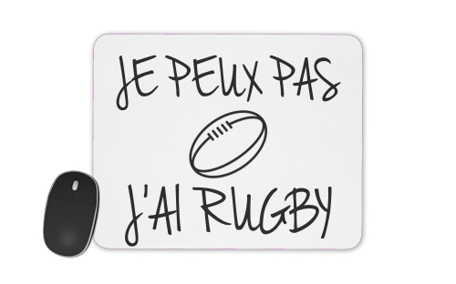 tappetino Je peux pas jai rugby 