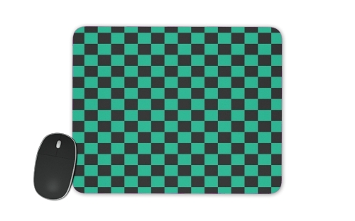 tapis de souris Tanjiro Pattern Green Square